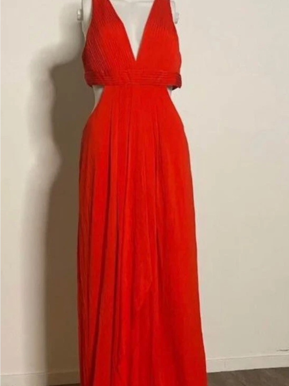 BCBG maxazria cut out red Dress